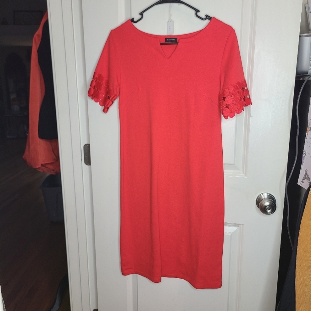 🌈 SOLD 🌈 Eyelet polka dots tshirt tee dress - Talbots - Picture 2 of 7